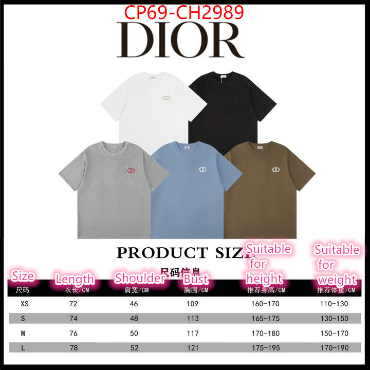 Clothing-Dior buy the best replica ID: CH2989 $: 69USD