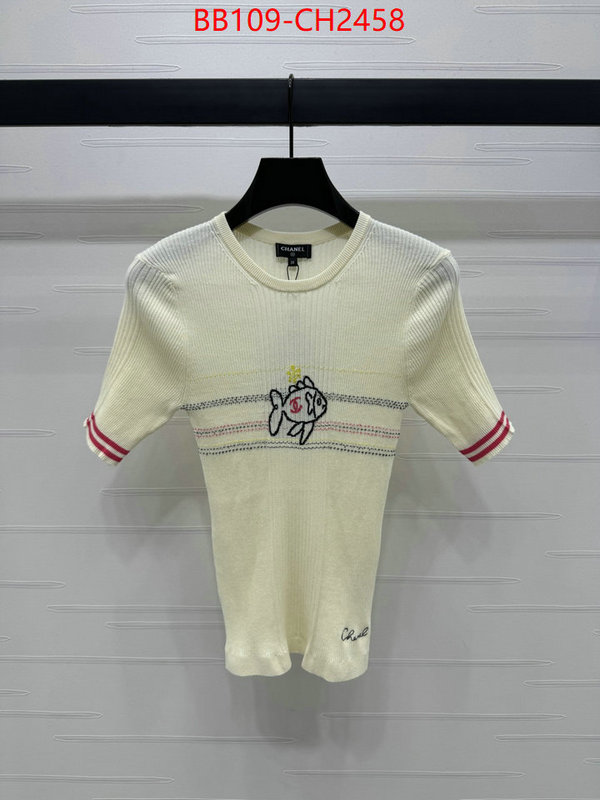 Clothing-Chanel wholesale 2024 replica ID: CH2458 $: 109USD