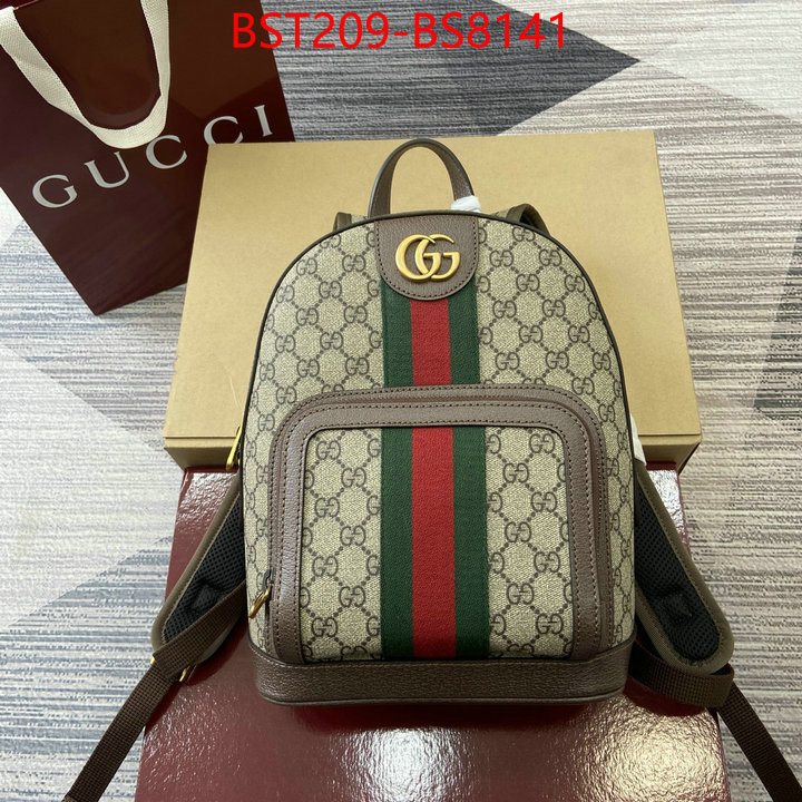 Gucci Bags(TOP)-Backpack- good ID: BS8141 $: 209USD,