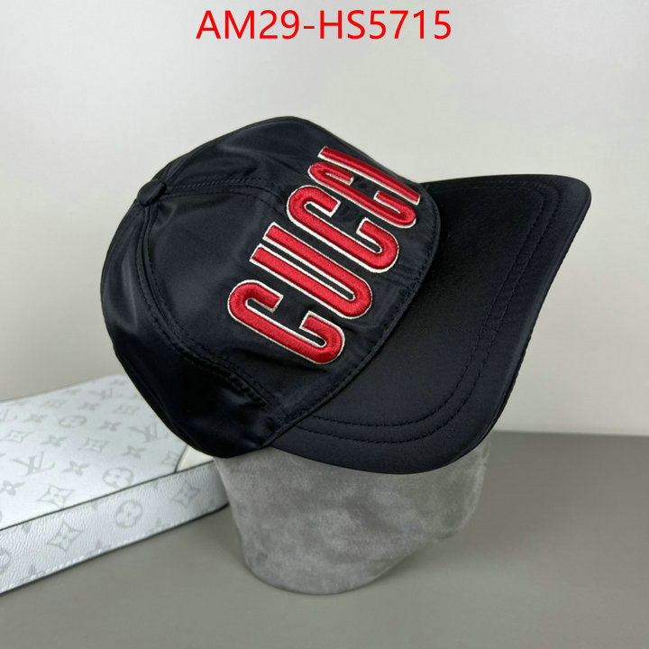 Cap(Hat)-Gucci designer fashion replica ID: HS5715 $: 29USD