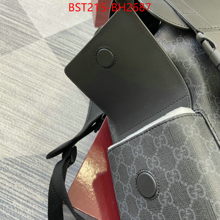 Gucci Bags(TOP)-Backpack- first copy ID: BH2687 $: 215USD,