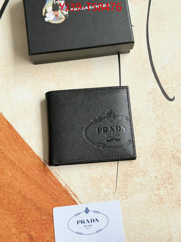Prada Bags(4A)-Wallet found replica ID: TS8476 $: 39USD,