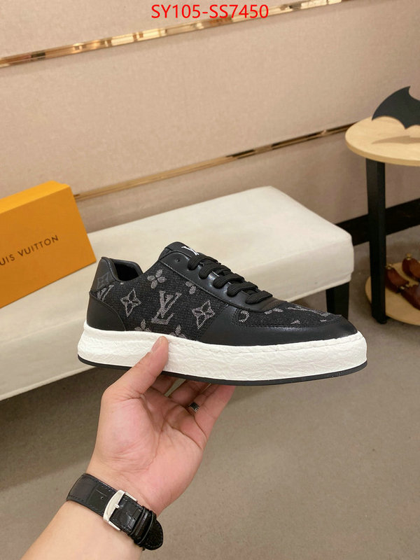 Men Shoes-LV aaaaa+ quality replica ID: SS7450 $: 105USD