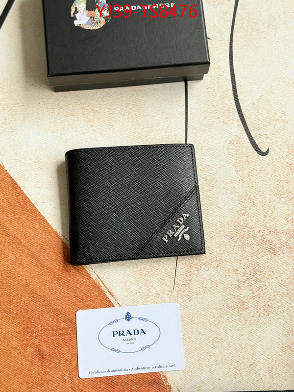 Prada Bags(4A)-Wallet found replica ID: TS8476 $: 39USD,