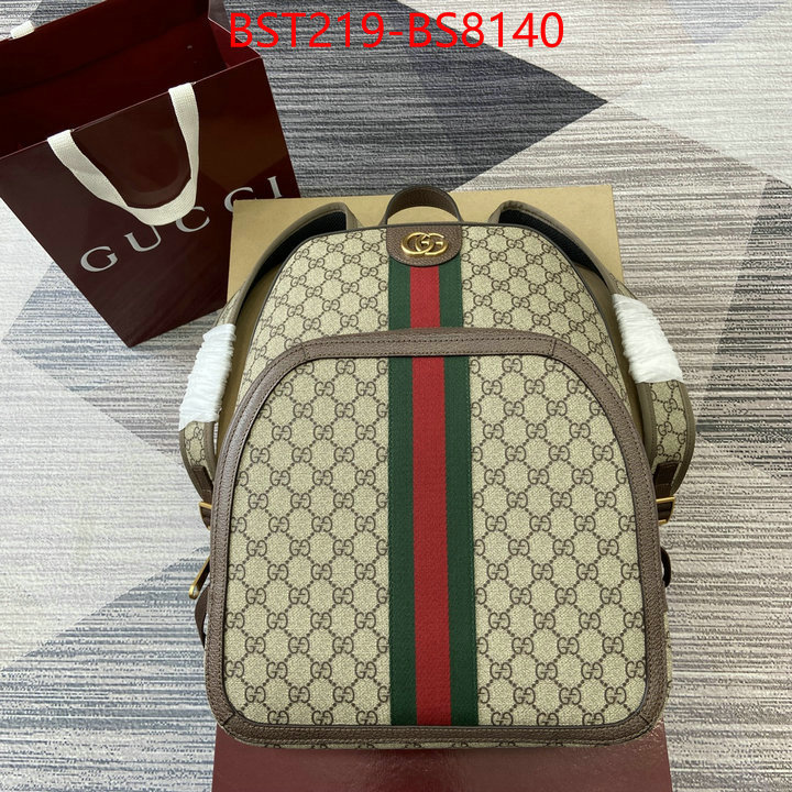Gucci Bags(TOP)-Backpack- styles & where to buy ID: BS8140 $: 219USD,