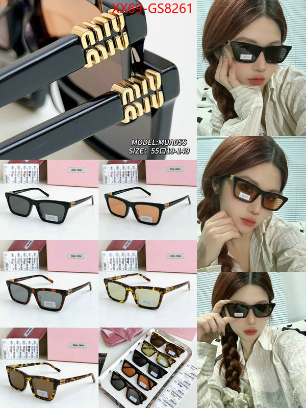 Glasses-Miu Miu best quality fake ID: GS8261 $: 69USD