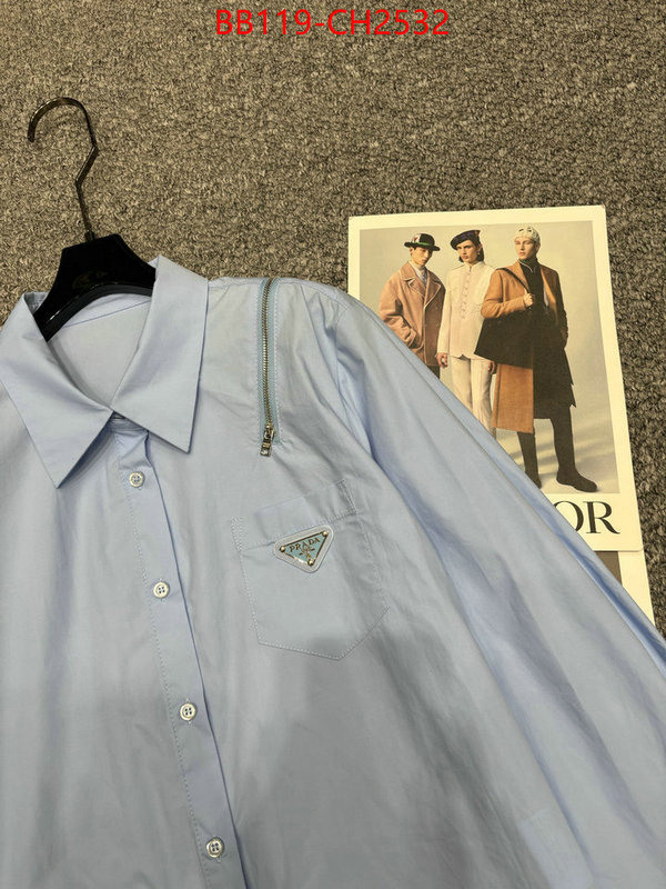 Clothing-Prada top sale ID: CH2532 $: 119USD