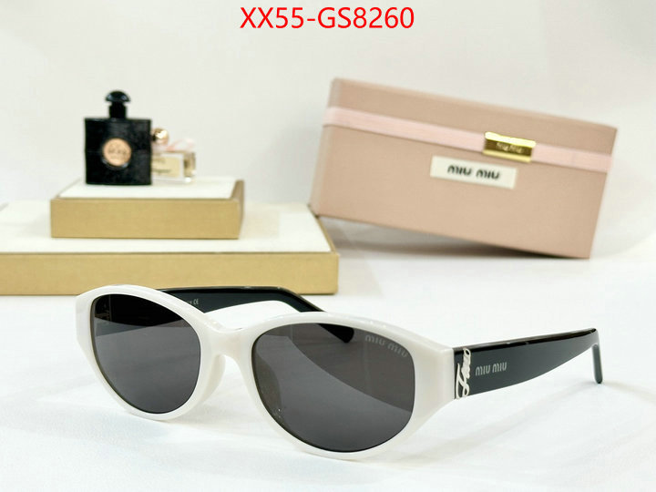 Glasses-Miu Miu where to buy fakes ID: GS8260 $: 55USD