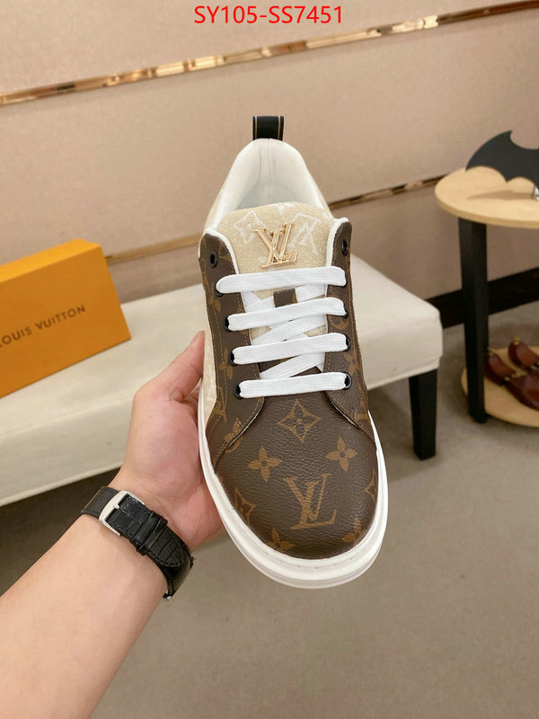 Men Shoes-LV aaaaa+ replica designer ID: SS7451 $: 105USD