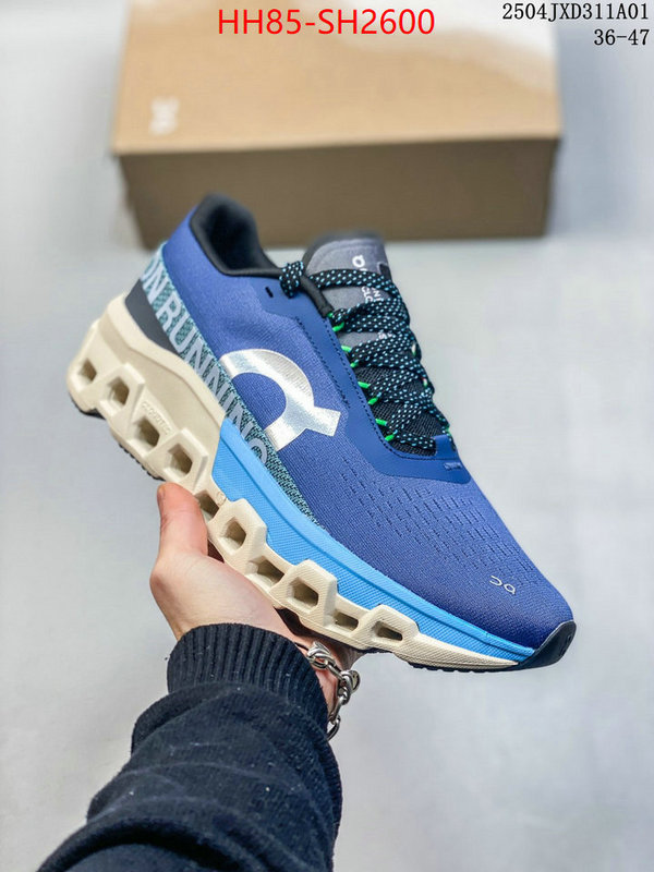 Men Shoes-On Running Cloudsurfer designer wholesale replica ID: SH2600 $: 85USD