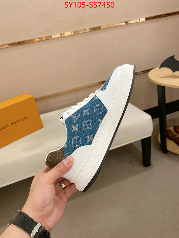 Men Shoes-LV aaaaa+ quality replica ID: SS7450 $: 105USD