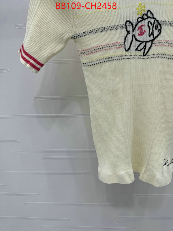 Clothing-Chanel wholesale 2024 replica ID: CH2458 $: 109USD