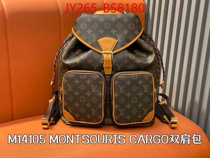 LV Bags(TOP)-Backpack- 2024 perfect replica designer ID: BS8180 $: 265USD,