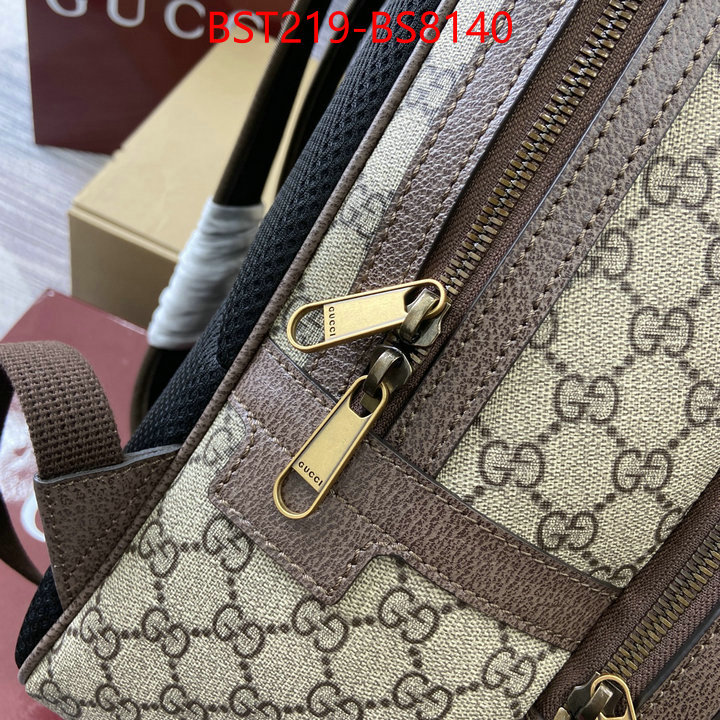Gucci Bags(TOP)-Backpack- styles & where to buy ID: BS8140 $: 219USD,