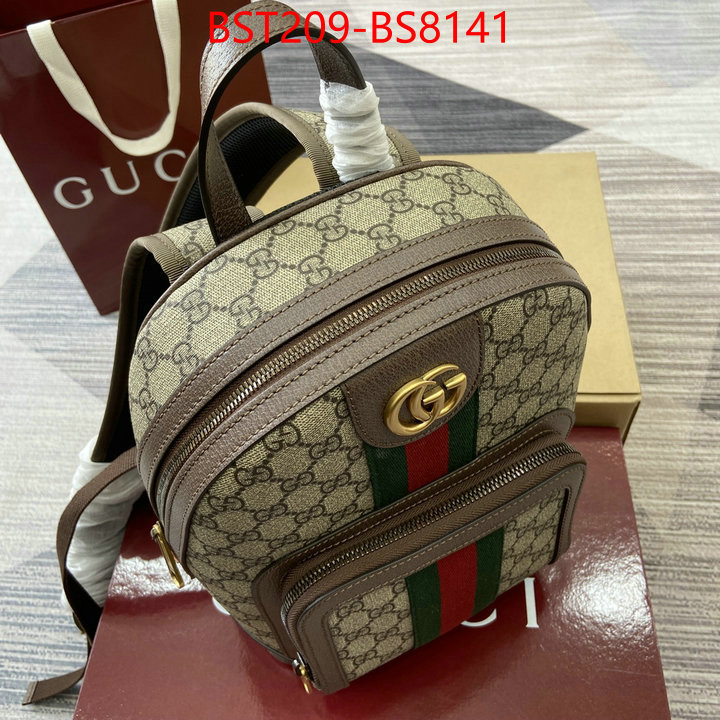 Gucci Bags(TOP)-Backpack- good ID: BS8141 $: 209USD,