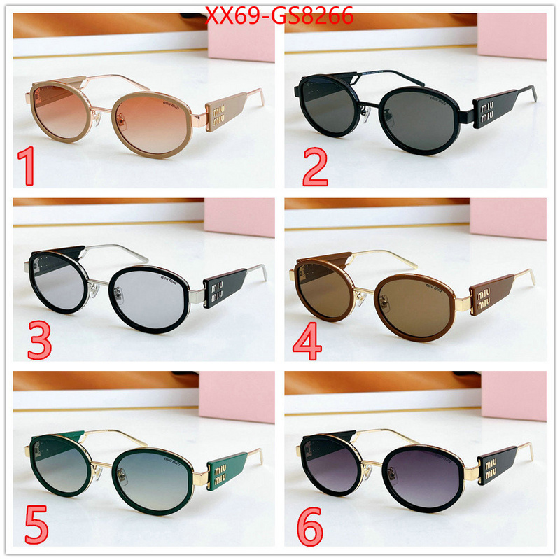 Glasses-Miu Miu designer fake ID: GS8266 $: 69USD