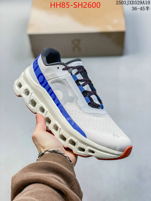 Men Shoes-On Running Cloudsurfer designer wholesale replica ID: SH2600 $: 85USD