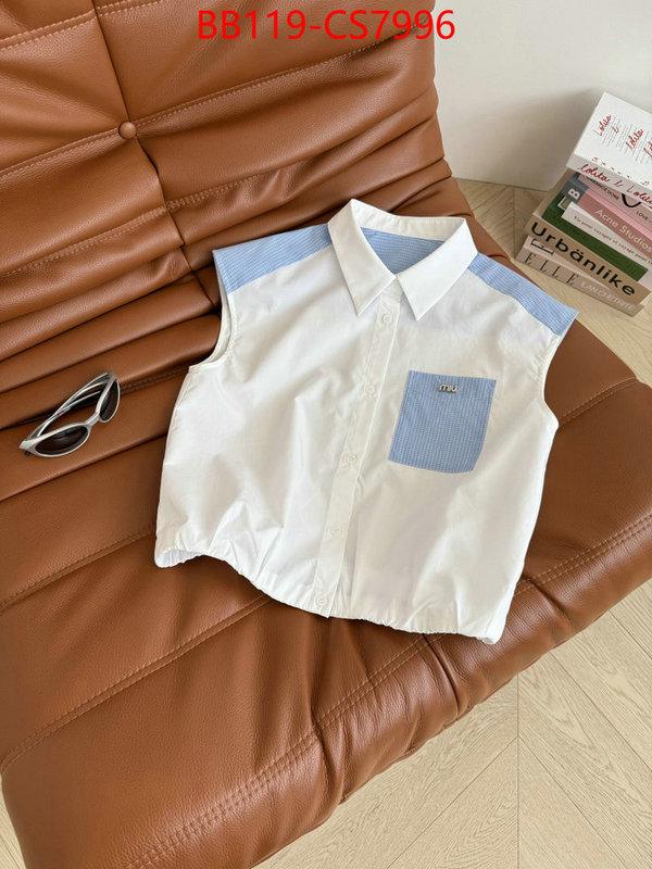 Clothing-MIU MIU we provide top cheap aaaaa ID: CS7996 $: 119USD
