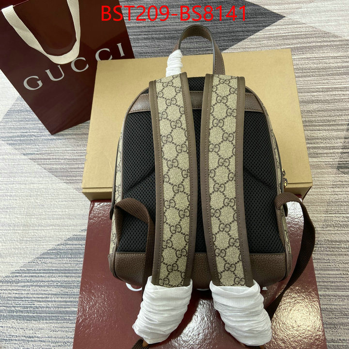Gucci Bags(TOP)-Backpack- good ID: BS8141 $: 209USD,