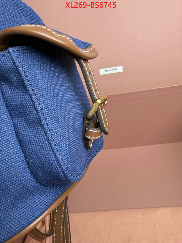 Miu Miu Bags(TOP)-Backpack- 2024 perfect replica designer ID: BS6745 $: 269USD,