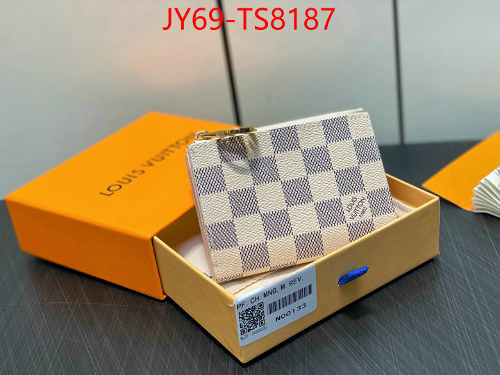 LV Bags(TOP)-Wallet top fake designer ID: TS8187 $: 69USD,