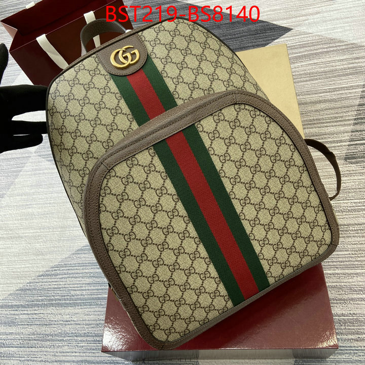 Gucci Bags(TOP)-Backpack- styles & where to buy ID: BS8140 $: 219USD,