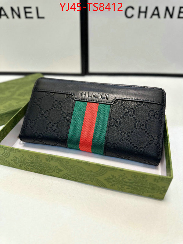 Gucci Bags(4A)-Wallet- cheap replica ID: TS8412 $: 45USD,