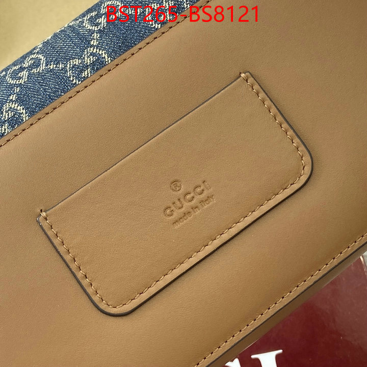 Gucci Bags(TOP)-Crossbody- top perfect fake ID: BS8121 $: 265USD,