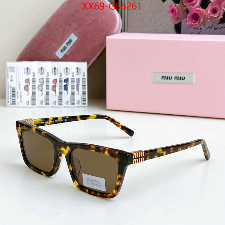Glasses-Miu Miu best quality fake ID: GS8261 $: 69USD