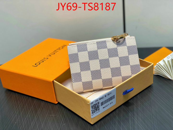 LV Bags(TOP)-Wallet top fake designer ID: TS8187 $: 69USD,