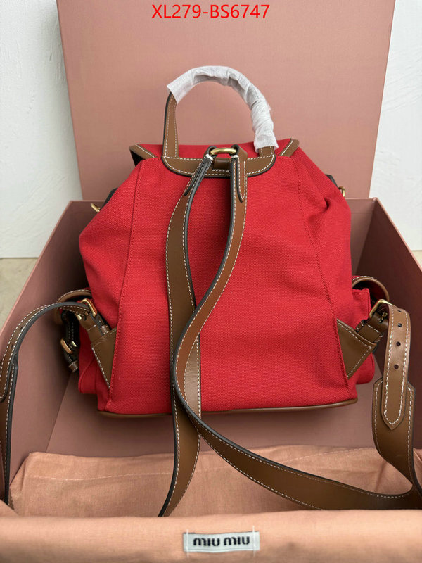 Miu Miu Bags(TOP)-Backpack- mirror copy luxury ID: BS6747 $: 279USD,