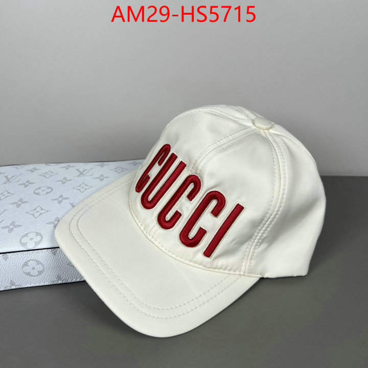 Cap(Hat)-Gucci designer fashion replica ID: HS5715 $: 29USD
