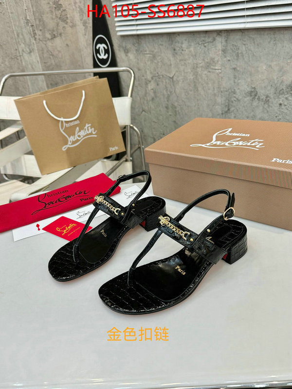Women Shoes-Christian Louboutin aaaaa+ quality replica ID: SS6887 $: 105USD