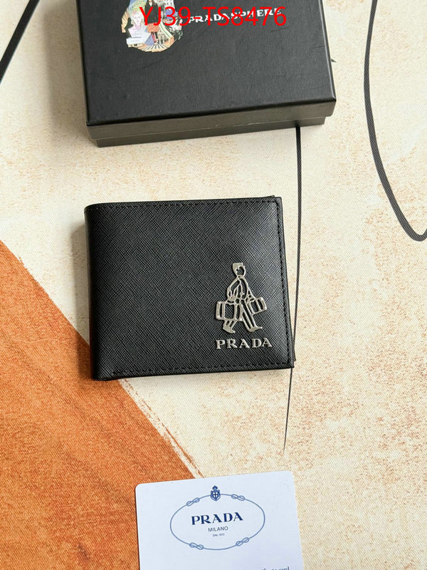 Prada Bags(4A)-Wallet found replica ID: TS8476 $: 39USD,