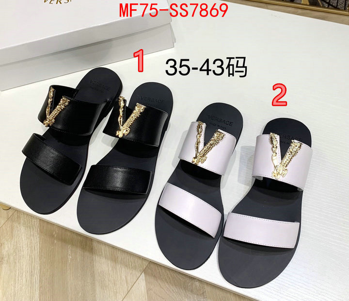 Women Shoes-Versace shop cheap high quality 1:1 replica ID: SS7869 $: 75USD