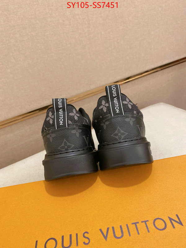 Men Shoes-LV aaaaa+ replica designer ID: SS7451 $: 105USD