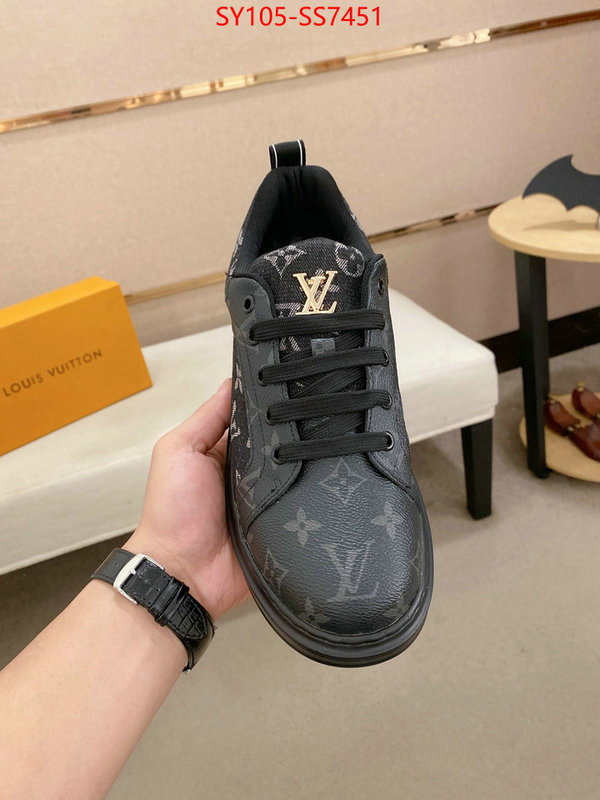 Men Shoes-LV aaaaa+ replica designer ID: SS7451 $: 105USD