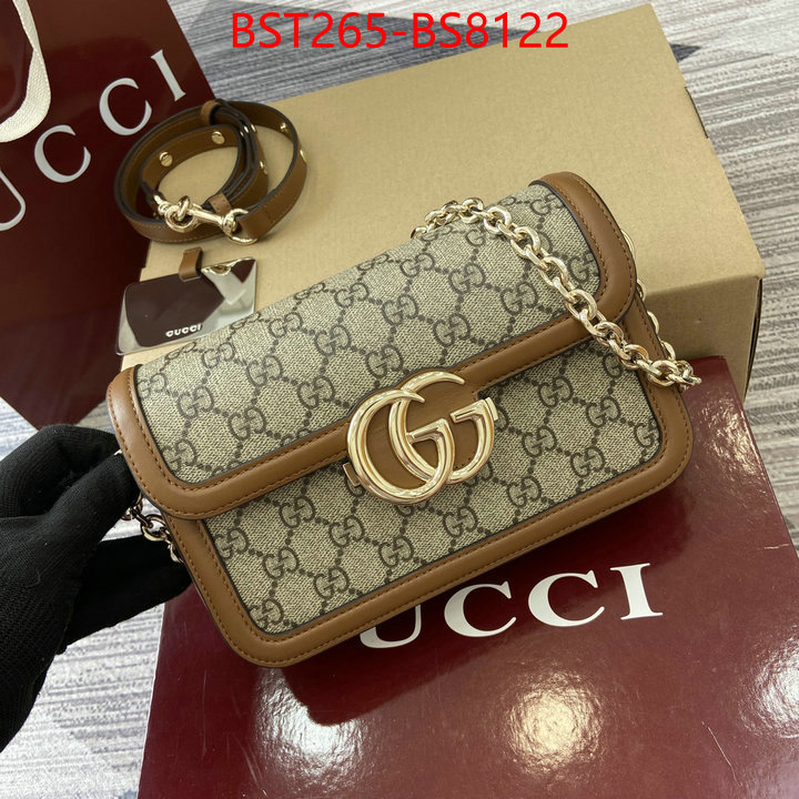 Gucci Bags(TOP)-Crossbody- wholesale replica ID: BS8122 $: 265USD,
