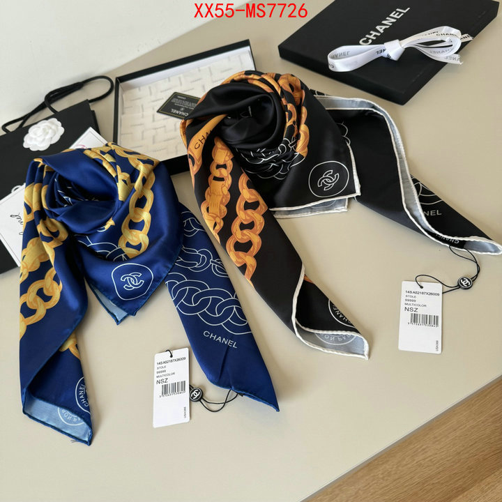 Scarf-Chanel what's the best to buy replica ID: MS7726 $: 55USD