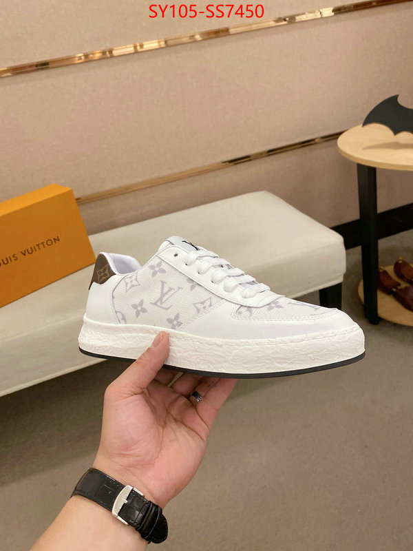 Men Shoes-LV aaaaa+ quality replica ID: SS7450 $: 105USD