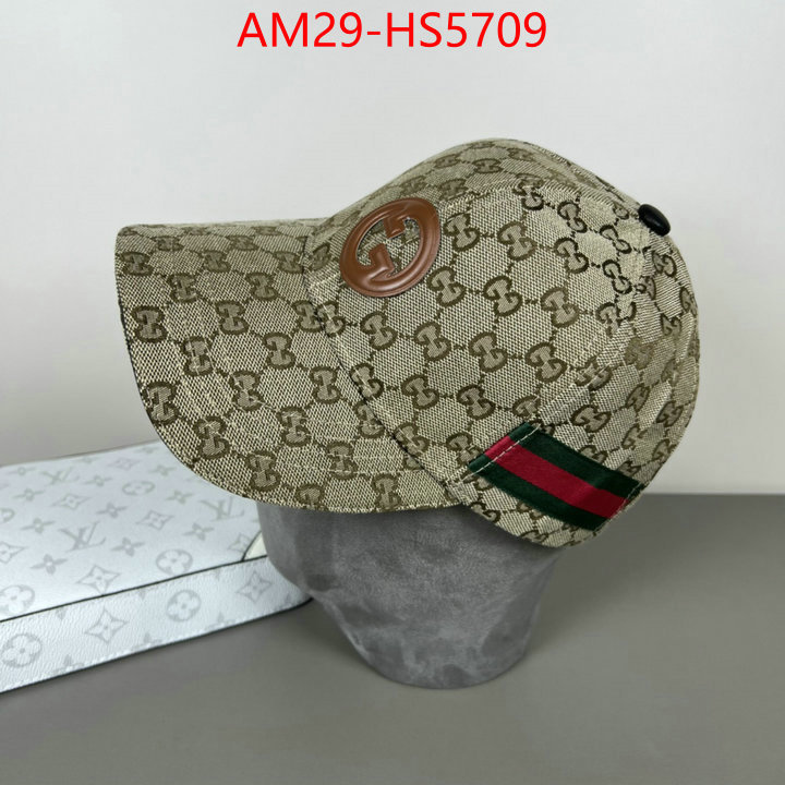 Cap(Hat)-Gucci top designer replica ID: HS5709 $: 29USD