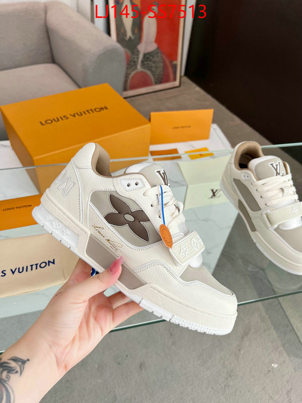 Men Shoes-LV luxury fashion replica designers ID: SS7513 $: 145USD
