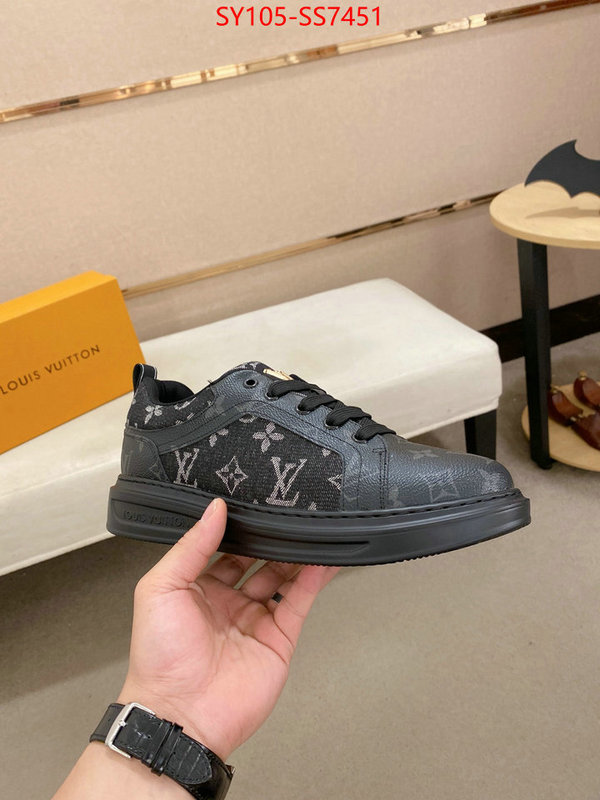 Men Shoes-LV aaaaa+ replica designer ID: SS7451 $: 105USD