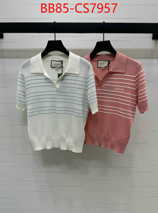 Clothing-Gucci replica best ID: CS7957 $: 85USD