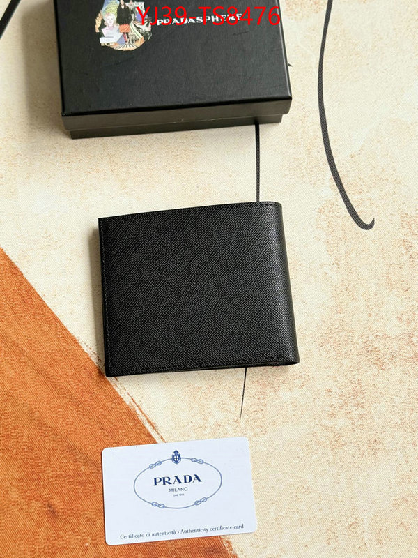 Prada Bags(4A)-Wallet found replica ID: TS8476 $: 39USD,