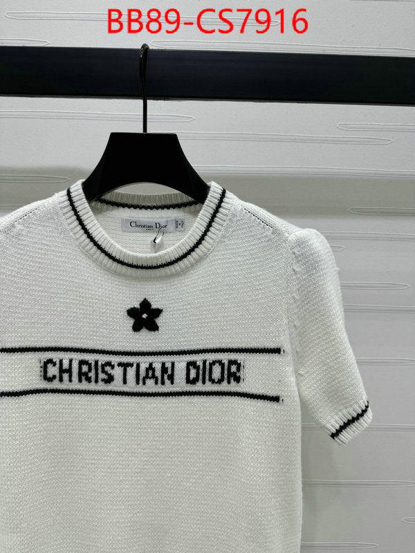 Clothing-Dior top designer replica ID: CS7916 $: 89USD