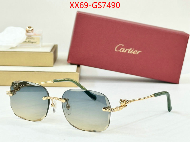 Glasses-Cartier top fake designer ID: GS7490 $: 69USD