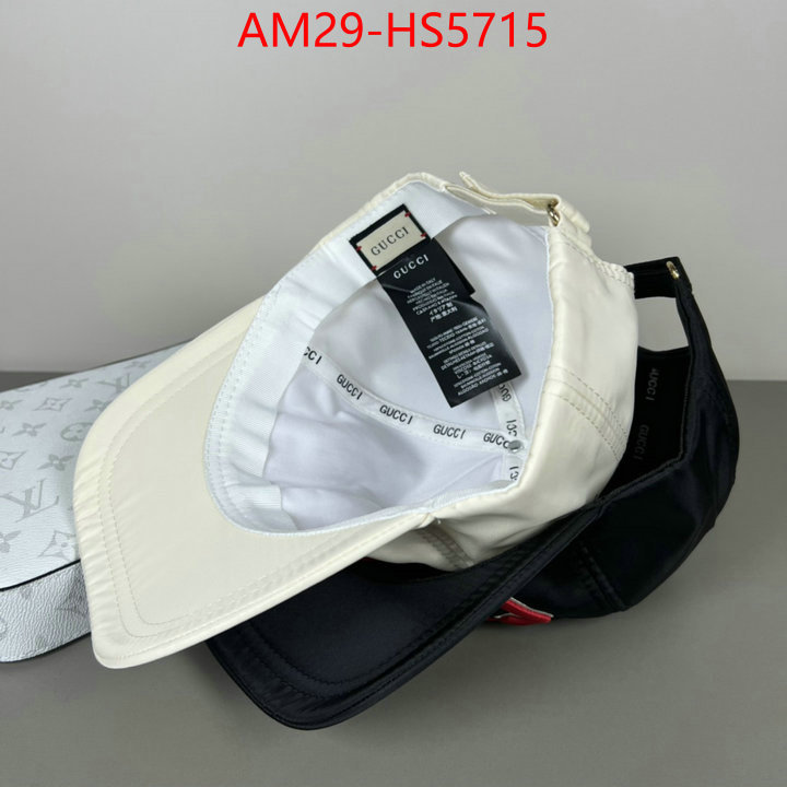 Cap(Hat)-Gucci designer fashion replica ID: HS5715 $: 29USD