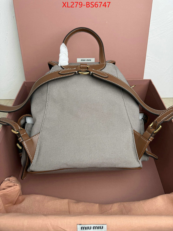 Miu Miu Bags(TOP)-Backpack- mirror copy luxury ID: BS6747 $: 279USD,