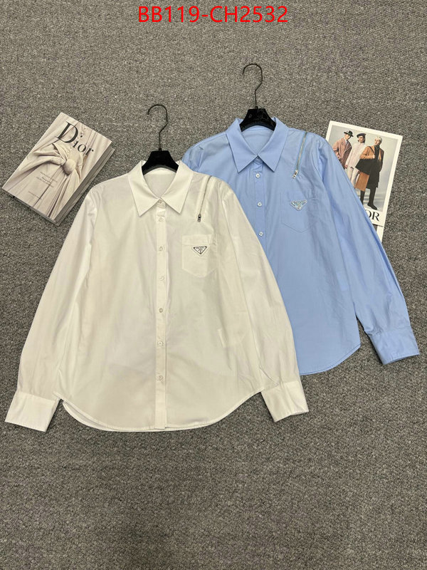 Clothing-Prada top sale ID: CH2532 $: 119USD